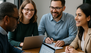 Accountants having a meeting
